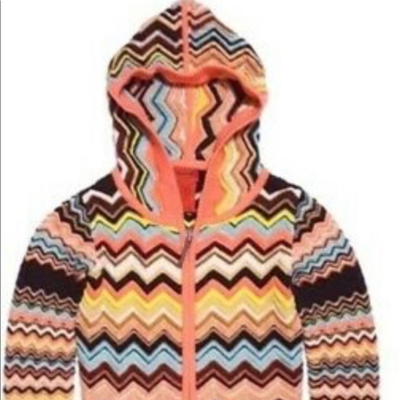 MISSONI TARGET ZIG ZAG ZIP HOODIE SWEATER - Picture 12 of 14